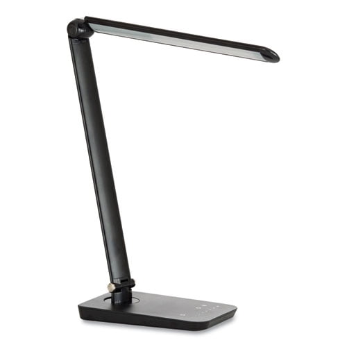 Vamp LED Wireless Charging Lamp, Multi-pivot Neck, 16.75" High, Black | Bundle of 2