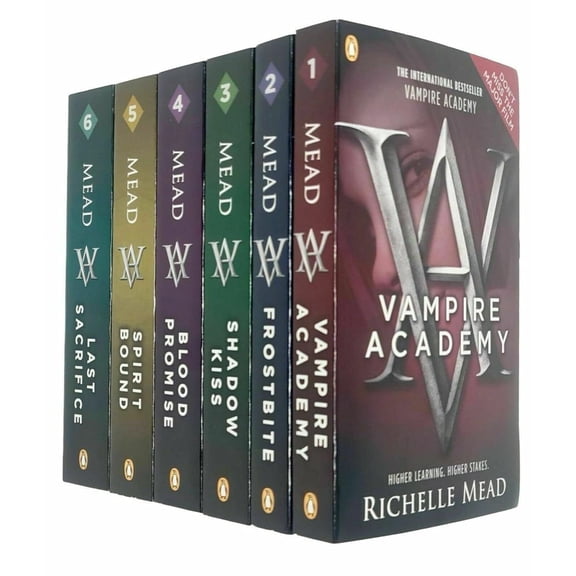 Vampire Academy Series Books 1 - 6 Collection Set by Richelle Mead (Vampire Academy, Frostbite, Shadow Kiss, Blood Promise, Spirit Bound & Last Sacrifice)