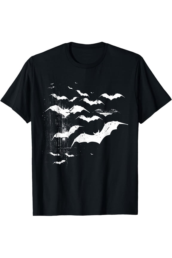 Vampire Bats Horror Spooky Scary Halloween Goth Aesthetic T-Shirt, Unisex T-Shirt