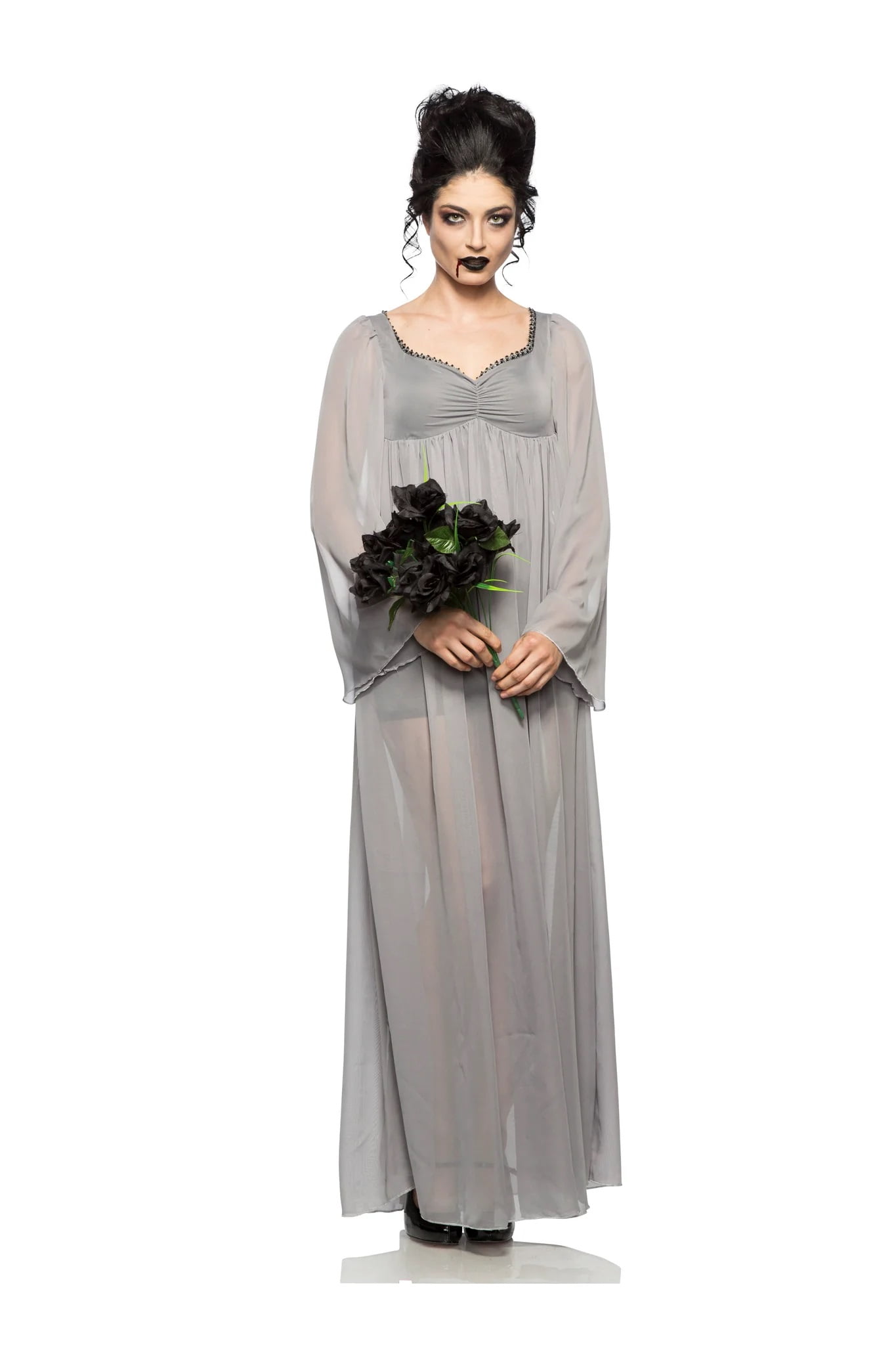 grey halloween dress Amazon.com: UNDERWRAPS Grey Layered Ghost Dress