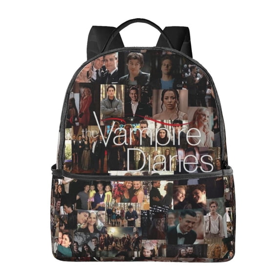 Vampire Diaries Casual Backpack Large Capacity Laptop Bag Multi-Functional Outdoor Backpack Hiking Daypack