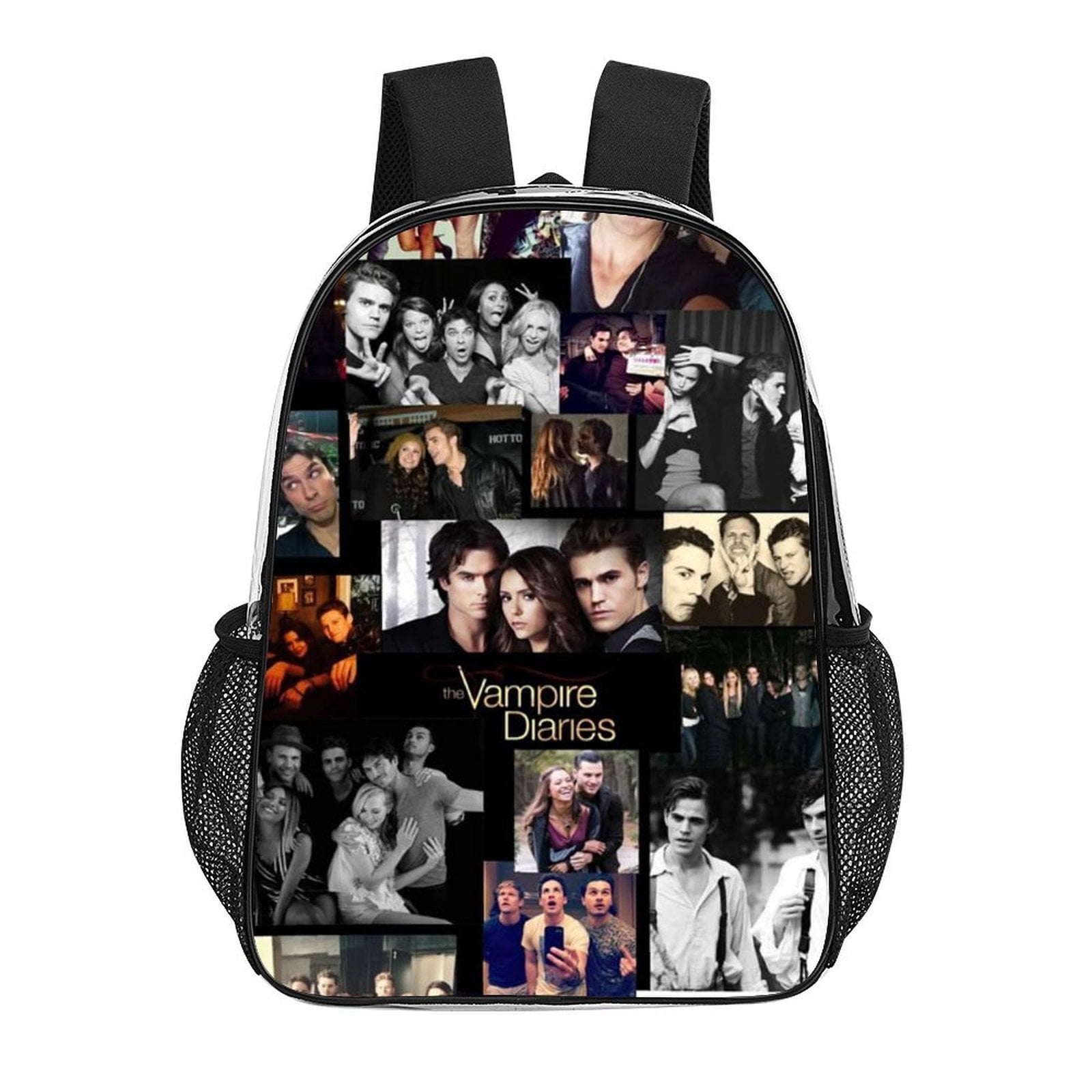 Vampire Backpack Clips The Vampire Diaries Characters Clear Backpack Transparent Bag 17 Inch ...