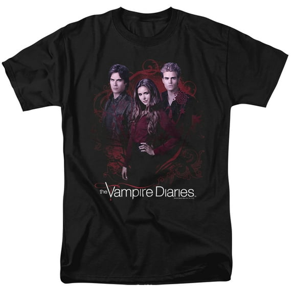 Vampire Diaries Company of Three Unisex Adult T Shirt (5X-Large) Black