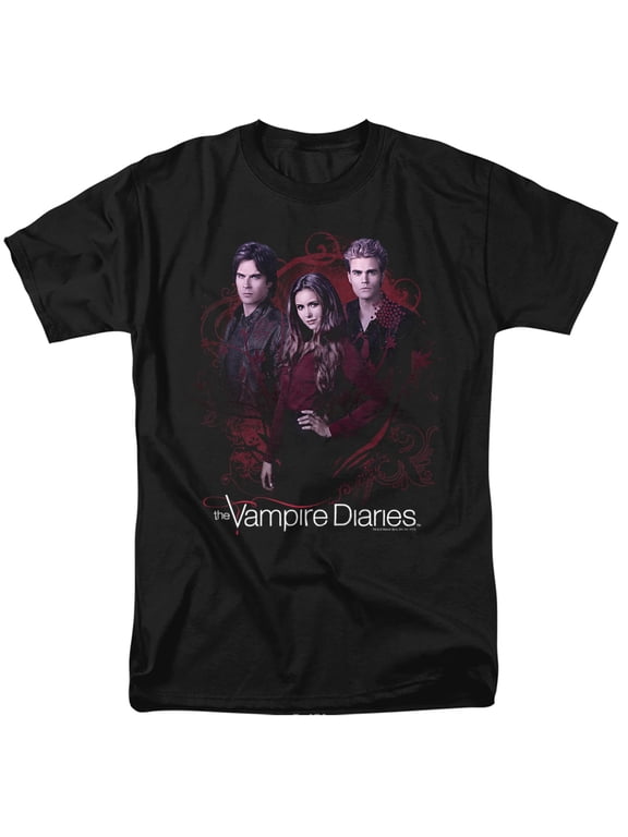 Vampire Diaries Company of Three Unisex Adult T Shirt (Large) Black