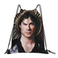 thumbnail image 1 of Vampire Diaries Drawstring Backpack Lightweight Portable Sport Gym Sackpack Draw String Cinch Bags For Men Women, 1 of 9