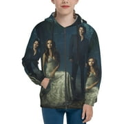 Vampire Diaries Fantasy Teen Sweatshirts Hoodies Youth Hooded Hoody Fashion Zipper Coat For Boys And Girls