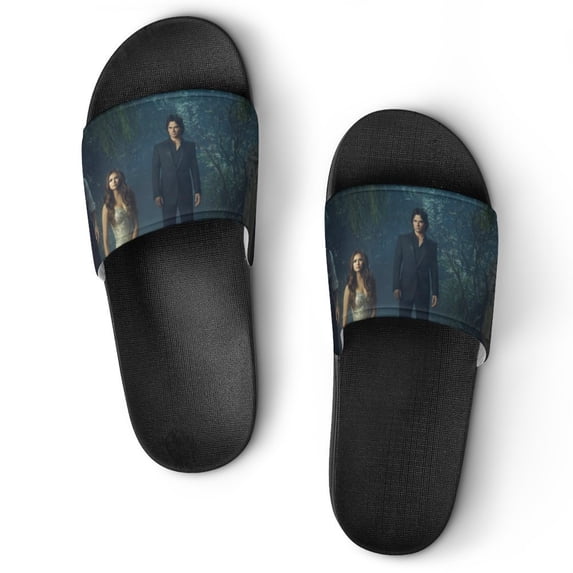 Vampire Diaries Fantasy Unisex Slippers Summer Beach Slippers Casual Non Slip Comfortable Slide Sandals Home Slippers For Men Women
