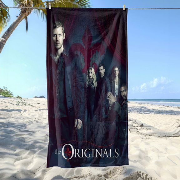 Vampire Diaries Gifts Beach Towel for Women Girl Birthday Inspired Fan Bath Outdoor Music Lover
