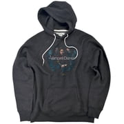 Vampire Diaries Hearts Desire Unisex Adult Slim Fit Pull-Over Heather Hoodie, Charcoal, Small