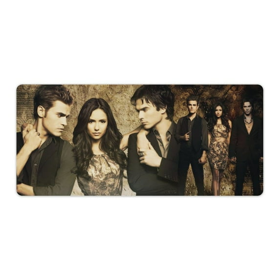 Vampire Diaries Mouse Pad Extended Gaming No-sliped Large Desk Mat Stitched Edge Keyboard Mat Mousepad