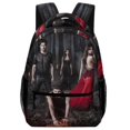 thumbnail image 1 of Vampire Diaries School Backpack Bookbag Cartoon Schoolbag Lightweight Book Bag Daypack, 1 of 8