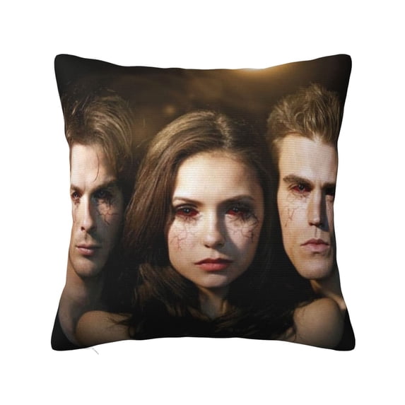 Vampire Diaries Square Pillow Case Pillow Holder Soft Decorative Pillow Sham Cushion Cases Pillowcase 26"X26"