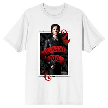 The Vampire Diaries Damon Salvatore What's Your Blood Type? Men's Black