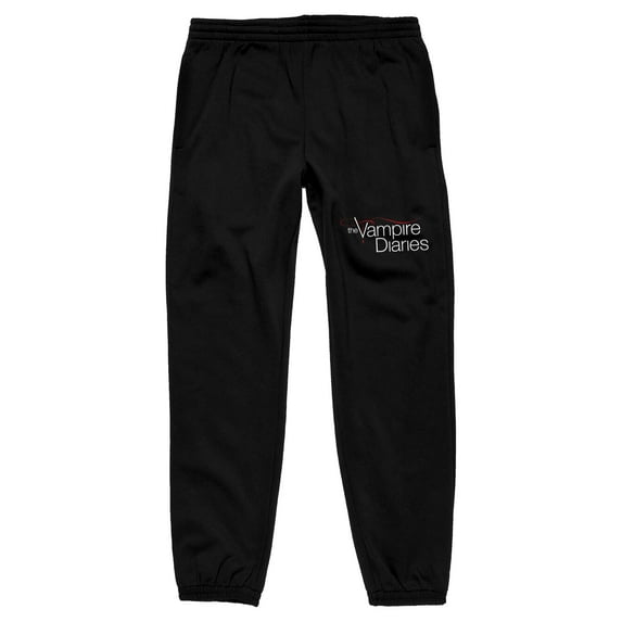 Vampire Diaries Text Logo Men's Black Sweatpants