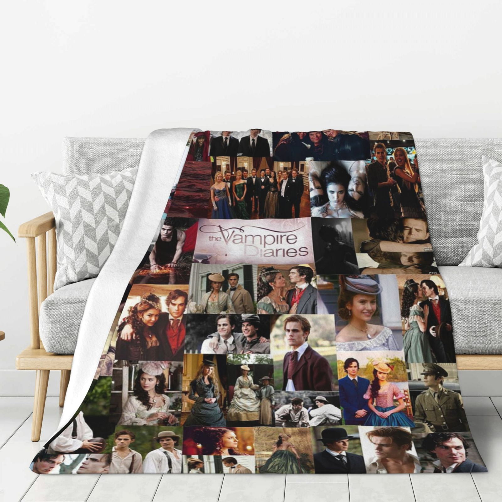 Vampire Diaries Thick Blanket Cozy Soft Fuzzy Antipilling Flannel