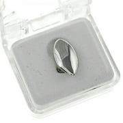 Vampire Fang Grillz Single Cap Top K9 Canine One Custom Tooth Silver Tone Dracula Pre-Made Grills