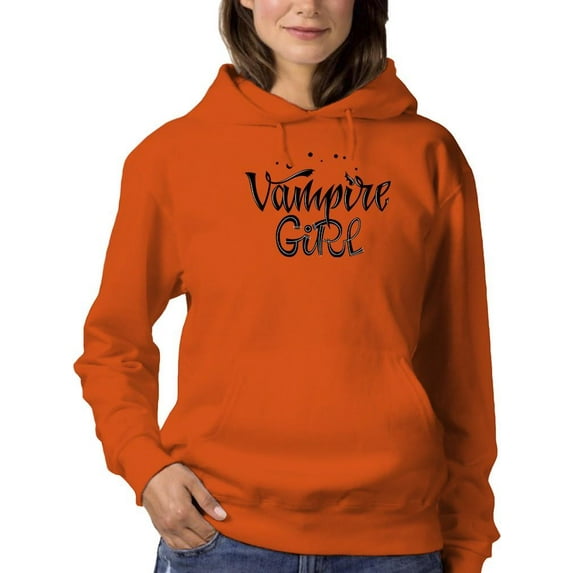 Vampire Girl. Glittery Hoodie Women -Image by Shutterstock, Female 3X-Large