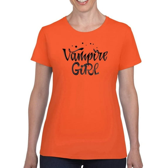 Vampire Girl. Glittery T-Shirt Women -Image by Shutterstock, Female 4X-Large