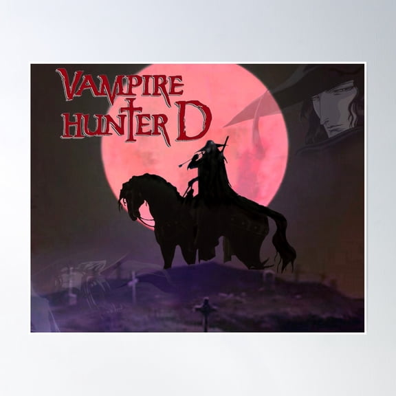 Vampire Hunter D Red Moon Poster Wall Art, Modern Wall Decor, 8x12 UNFRAMED