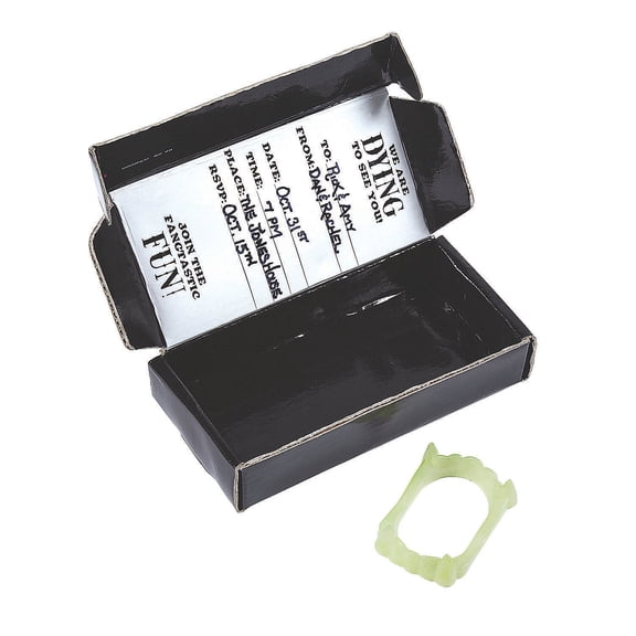 Vampire Invitation In A Box - Stationery - 12 Pieces