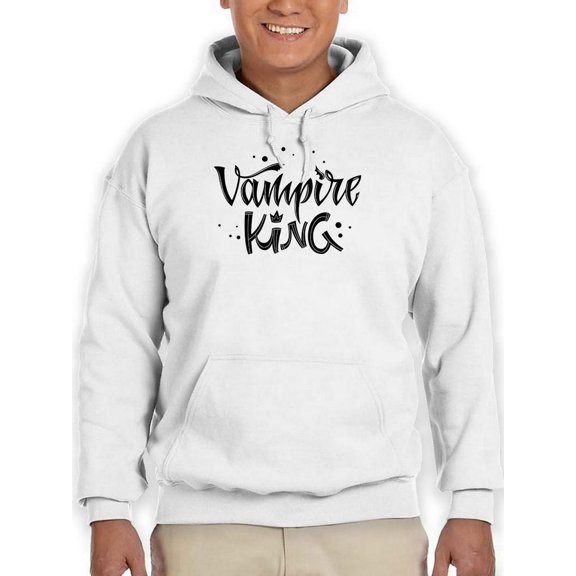 Vampire King Quote Hoodie Men -Image by Shutterstock, Male Large