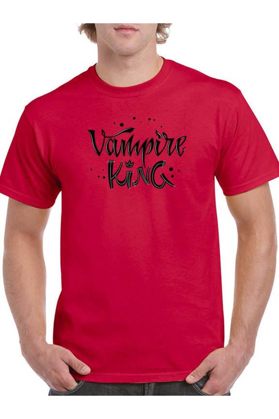 Vampire King Quote T-Shirt Men -Image by Shutterstock, Male Large
