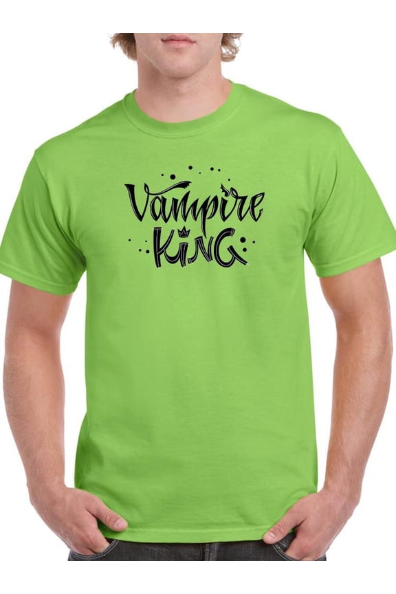 Vampire King Quote T-Shirt Men -Image by Shutterstock, Male Large