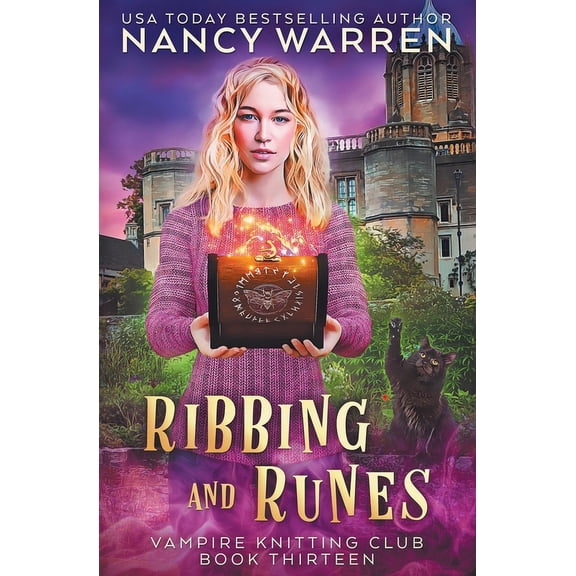 Vampire Knitting Club Ribbing and Runes: A Paranormal Cozy Mystery, Book 13, (Paperback)