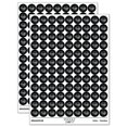 thumbnail image 1 of Vampire Lips and Teeth Halloween 200+ Round Stickers - Black - Matte Finish - 0.50" Size, 1 of 3