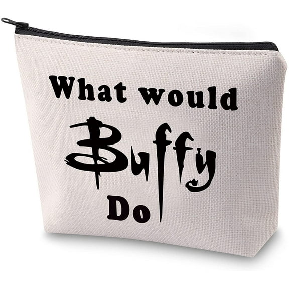 Vampire Lover Gift Vampire Tv Show Fans Gift What Would Buffy Do Makeup Bag