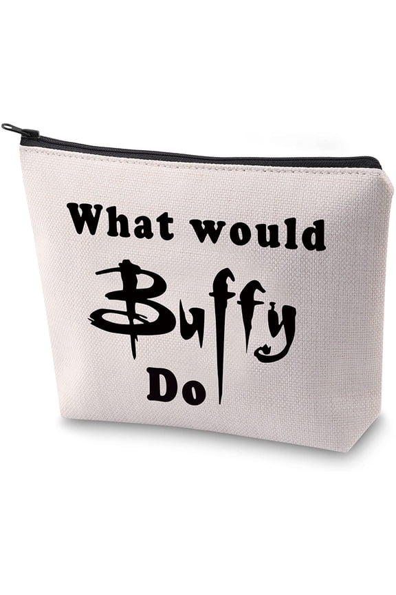 Vampire Lover Gift Vampire Tv Show Fans Gift What Would Buffy Do Makeup Bag