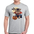 thumbnail image 1 of Vampire Morkie Top Halloween Gift Shirt for Men - S M L XL 2XL 3XL 4XL 5XL Happy Halloween Graphic Tee - Funny Scary Holiday Tee T-Shirt Mens, 1 of 2
