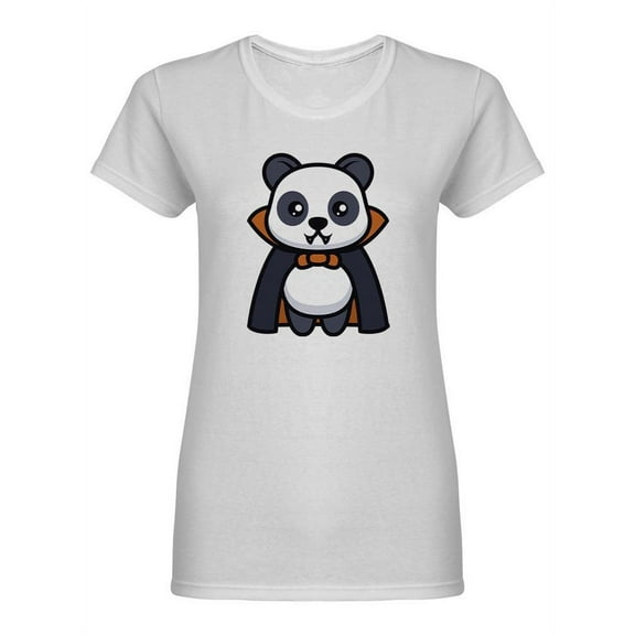 Vampire Panda Shaped T-Shirt Women -Image by Shutterstock, Female Medium