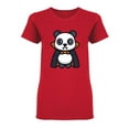 thumbnail image 1 of Vampire Panda Shaped T-Shirt Women -Image by Shutterstock, Female XX-Large, 1 of 2