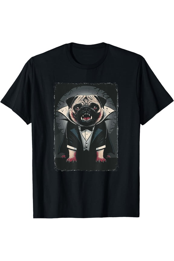 Vampire Pug Pugs Unisex S-5XL T-Shirt