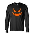 thumbnail image 1 of Vampire Pumpkin Emoticon Sarcastic Novelty Gift Idea Adult Humor Funny Men's Long Sleeve Shirts, 1 of 3