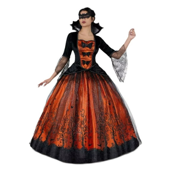 Vampire Queen - Orange/Black - Witch - Premium Costume - Women - Large