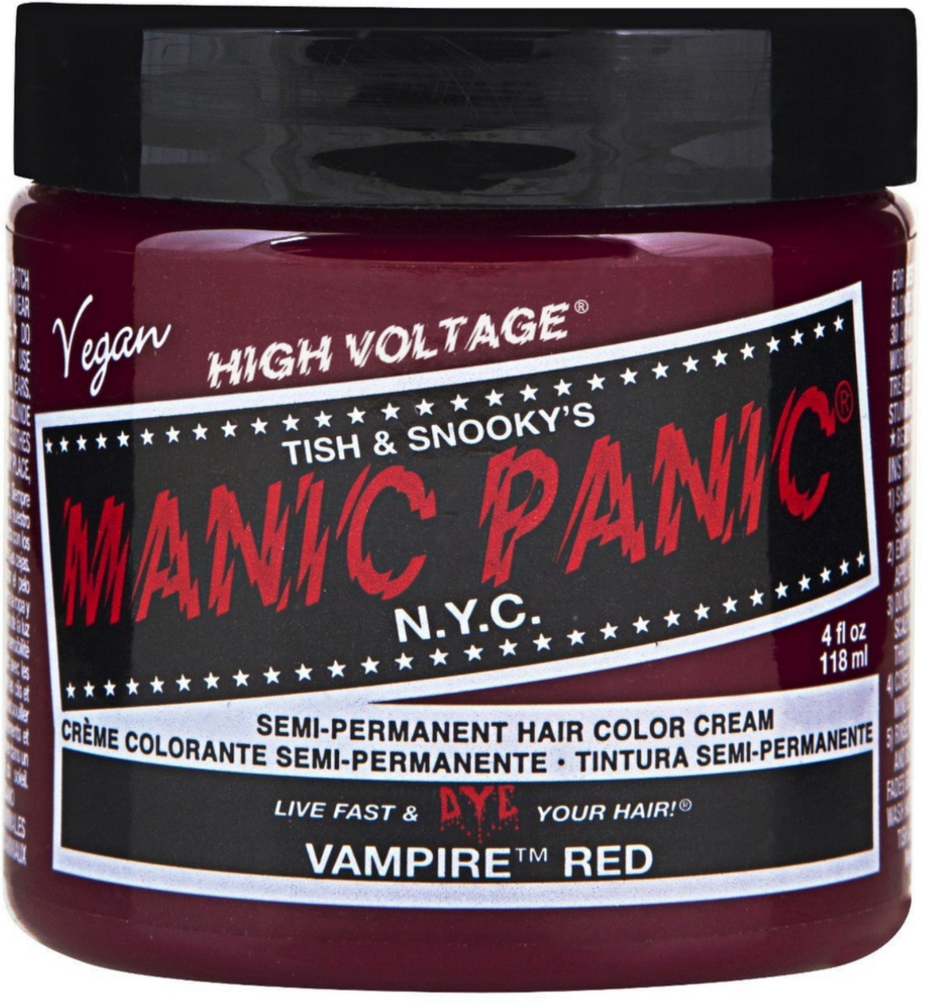 Manic Panic Intense Colour Hair Dye: Vampire Red Classic High Voltage ...