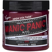 MANIC PANIC Classic Vampire Red Semi Permanent Hair Color - Deep Blood Red Hair Dye for Women & Men That Lasts 4-6 Weeks - Vegan, Ammonia & Cruelty-Free - Create & Mix Custom Shades (4oz)