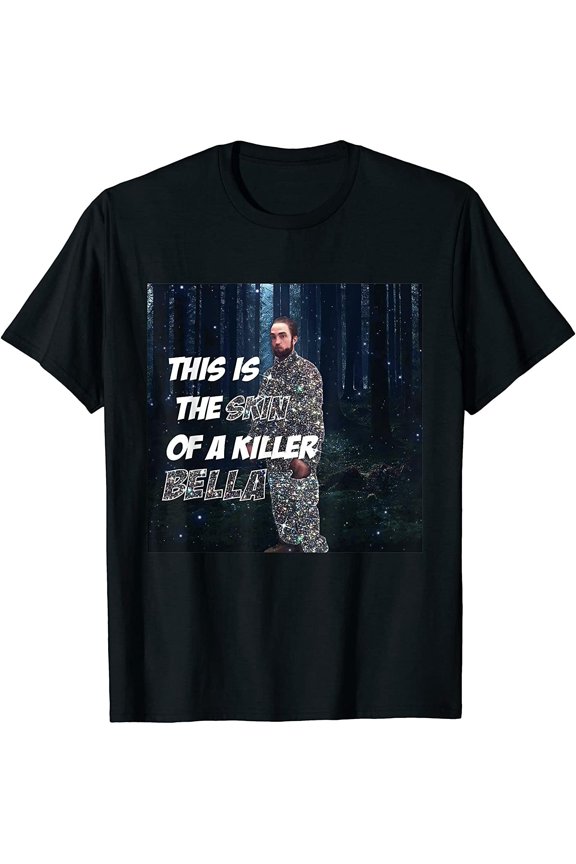 Vampire Romance-Inspired Shirt with Ironic Quote and Dramatic Graphic, S-3XL