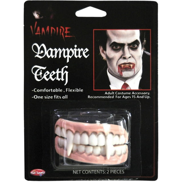 Vampire Teeth Adult Halloween Accessory - Walmart.com