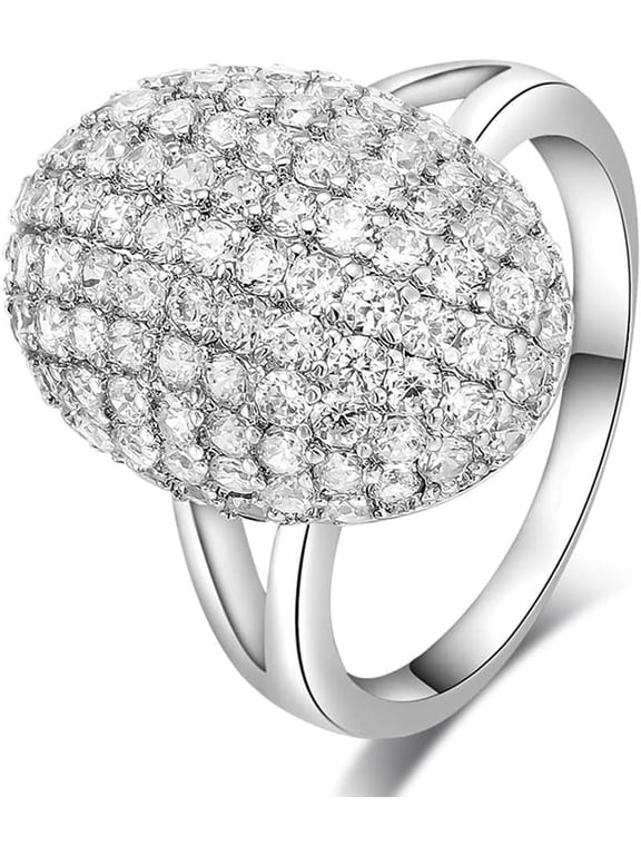 Vampire Twilight Bella's Full Drill Sparkling Crystsal Band Ring Silver Plated Cubic Zirconia Souvenir Daylight Rings New Moon Breaking Dawn Bridal Engagement Wedding Finger Bands for Women Ladies