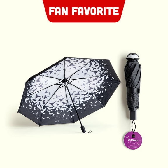 Vampire Umbrella – Best Gift Idea, Rain & Sun Protection - Bat, Gothic, Black, Metal Umbrella, Lightweight, Compact Design