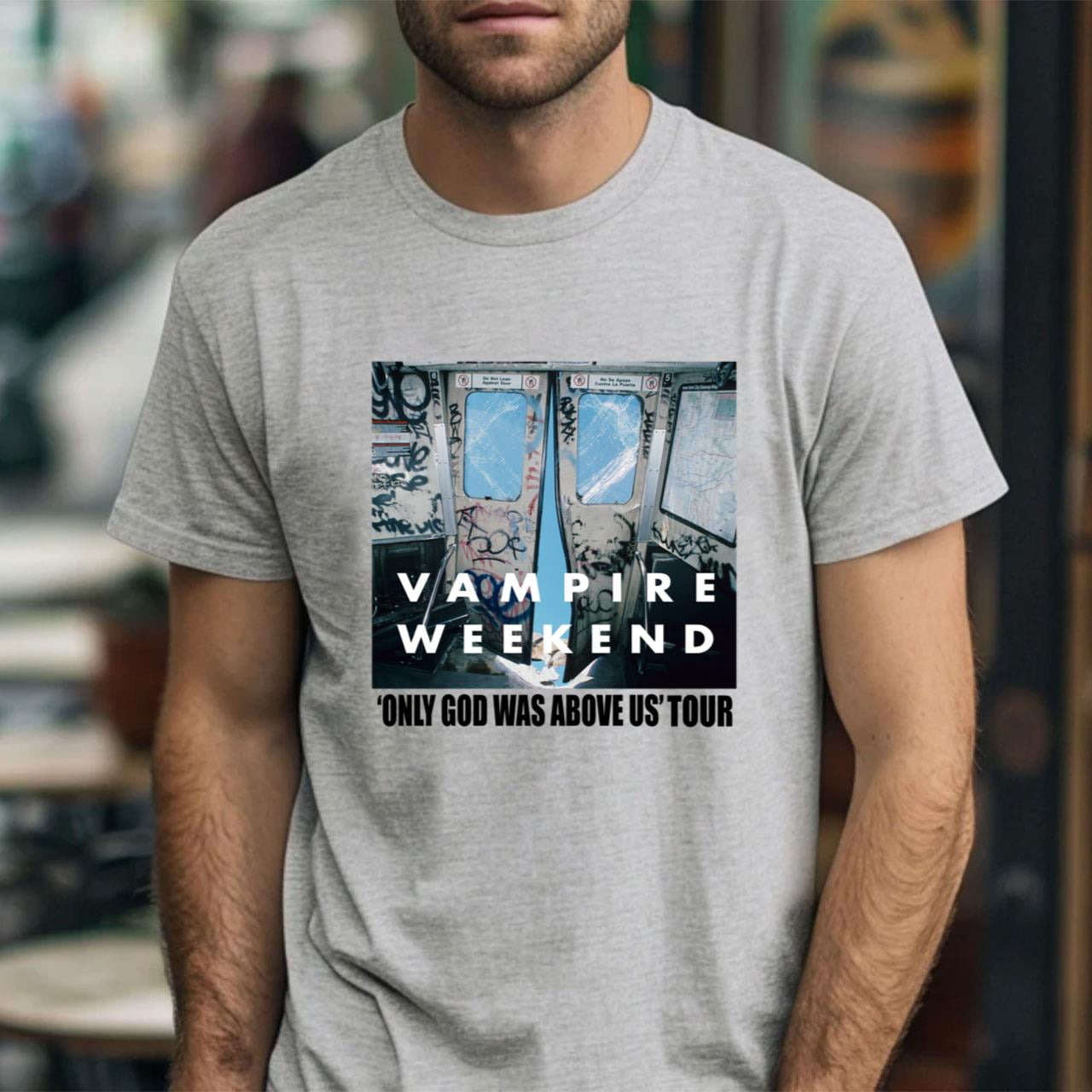 Vampire Weekend 2024 Concert Only God Was Above 2024 Tour Shirt BO236