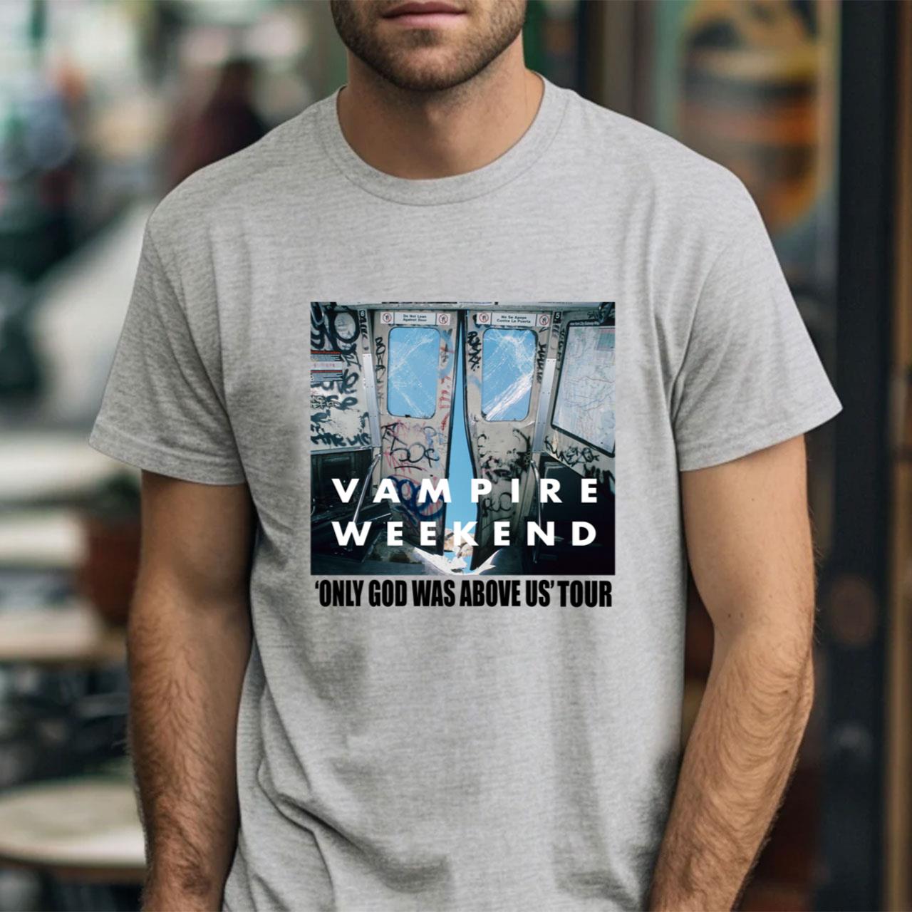 Vampire Weekend 2025 Concert Only God Was Above 2025 Tour Shirt BO236