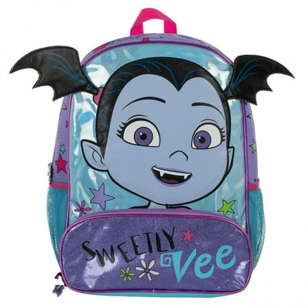 Vampirella Male 16'' 3D School Backpack, Purple