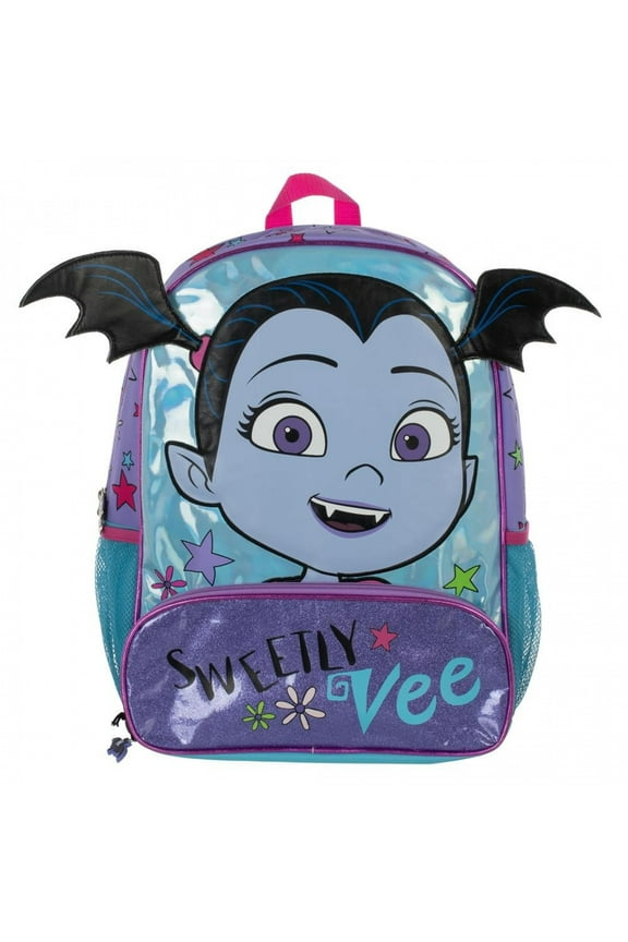 Male 16'' 3D School Backpack, Purple