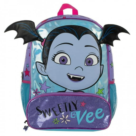 Vampirella Male 16'' 3D School Backpack, Purple