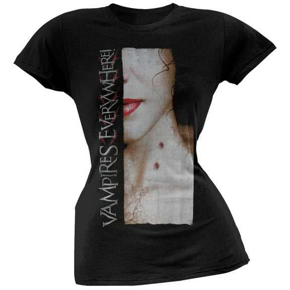 Vampires Everywhere Women's Juniors Bite Short Sleeve T Shirt