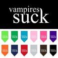 thumbnail image 1 of Halloween Pet and Dog Bandana Screen Printed, "Vampires Suck", 1 of 10